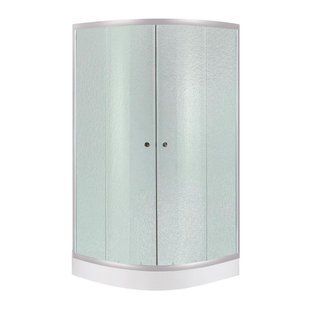 Душевая кабина Lidz Latwa SC90x90.SAT.LOW.FR, стекло Frost 4 мм + Lidz Душевой поддон KAPIELKA ST90x90x15, 2 SD00051435 фото