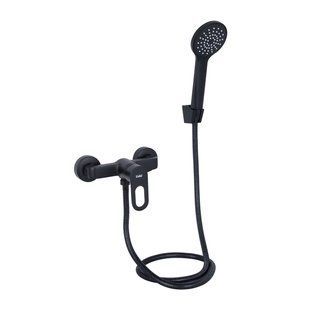 Змішувач для душу Lidz Latwa 010 (з душовим гарнітуром) (k40) LDLAT010BLA45421 Black SD00051545 фото