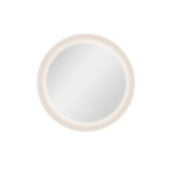Дзеркало Qtap Taurus R600 з LED-підсвічуванням Touch, з антизапотіванням, з димером, рег. темп. кольори (3000-6500K) QT2478R607 SD00052314 фото