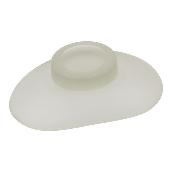 Мильниця Lidz Oreo 0210 (матове скло) LDORE0210CRM32454 Хром, овальна, настінна, біла SD00038556 фото