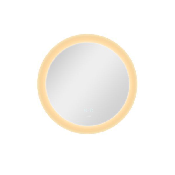 Дзеркало Qtap Taurus R600 з LED-підсвічуванням Touch, з антизапотіванням, з димером, рег. темп. кольори (3000-6500K) QT2478R607 SD00052314 фото