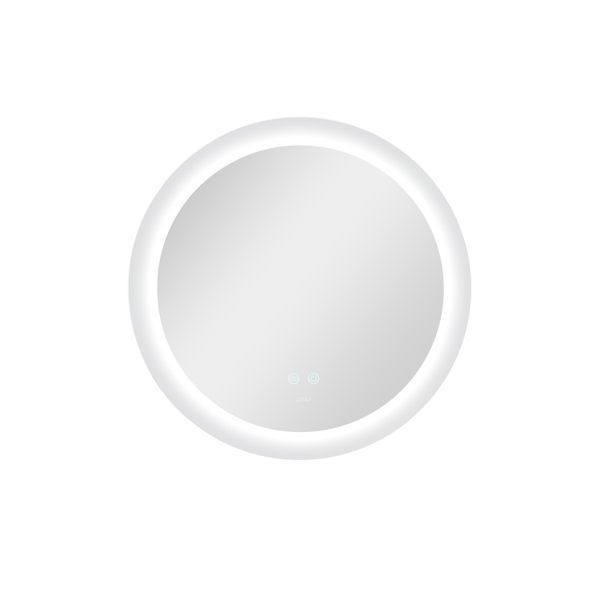 Дзеркало Qtap Taurus R600 з LED-підсвічуванням Touch, з антизапотіванням, з димером, рег. темп. кольори (3000-6500K) QT2478R607 SD00052314 фото