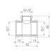 Трійник редукційний SD Forte 1"х1/2"х1" ВВ SF362251525 SD00028899 фото 2