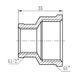 Муфта редукционная SD Forte 1"х1/2" ВВ SF3572515 SD00002555 фото 2