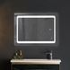 Дзеркало Mixxus TWEE MR09-80x60-REVERSE із LED Touch, Anti-fog, димером, регулюванням яскравості (MI6660) MI6660 фото 1