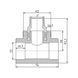 Трійник PPR Blue Ocean 32х1"х32 ЗР SD00009253 фото 2