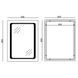 Дзеркало Mixxus TWEE MR09-80x60-REVERSE із LED Touch, Anti-fog, димером, регулюванням яскравості (MI6660) MI6660 фото 5