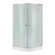 Душова кабіна Lidz Latwa SC90x90.SAT.LOW.FR, скло Frost 4 мм + Lidz Душовий піддон KAPIELKA ST90x90x15 SD00051435 фото 1