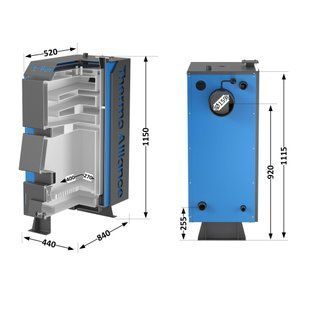 Котел твердопаливний сталевий Thermo Alliance Ferrum V 4.0 FSF 12 SD00051315 фото