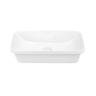 Комплект Qtap Scorpio: Раковина врезная прямоугольная 610х380х150 мм White + Донный клапан PU02 SD00053415 фото