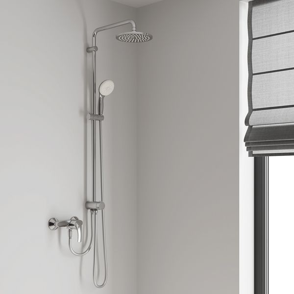 Душовий набір Grohe Eurosmart UA33556003 з верхнім душем, хромований, вбудований монтаж (UA33556003) UA33556003 фото