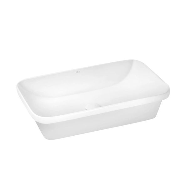 Комплект Qtap Scorpio: Раковина врезная прямоугольная 610х380х150 мм White + Донный клапан PU02 SD00053415 фото