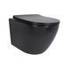 Унітаз підвісний Qtap Robin New Ultra Quiet безобідковий з сидінням Soft-close MATT BLACK QT13332381АSMB SD00052574 фото 1