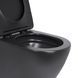 Унітаз підвісний Qtap Robin New Ultra Quiet безобідковий з сидінням Soft-close MATT BLACK QT13332381АSMB SD00052574 фото 6