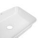Раковина накладна Qtap Virgo N прямокутна без донного клапана WHITE QT18116308W SD00052613 фото 4