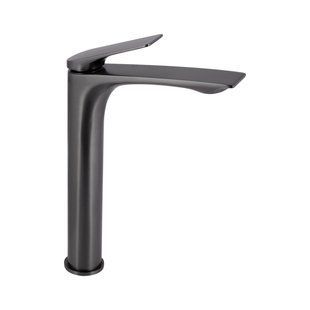 Смеситель для раковины Qtap Vlasta New высокий QTVLA269GMB45653 Gunmetal Black PVD, однорычажный, латунь SD00051777 фото