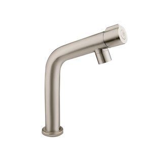 Монокран для кухні Lidz Mono 269F з нерухомим виливом LDMON269FNKS34928 Nickel, для раковини, нерж SD00041032 фото