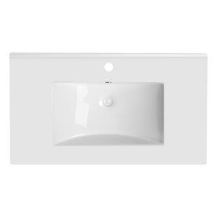Раковина Qtap Albatross 800х460х180 White с донным клапаном QT01113080CW SD00040952 фото