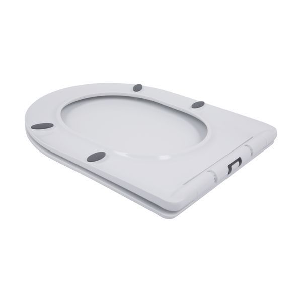 Унітаз підлоговий Qtap Swan Ultra Quiet з сидінням Soft-close 640x360x835 мм QT16222182TW Білий, з механічним зливом SD00053263 фото