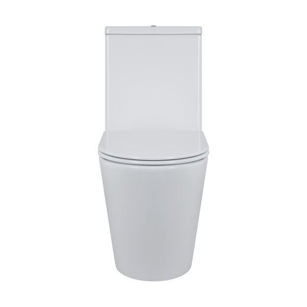 Унітаз підлоговий Qtap Swan Ultra Quiet з сидінням Soft-close 640x360x835 мм QT16222182TW Білий, з механічним зливом SD00053263 фото