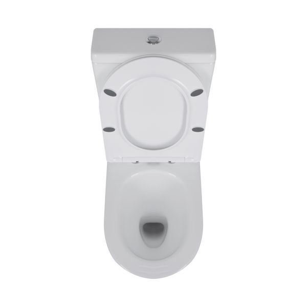 Унітаз підлоговий Qtap Swan Ultra Quiet з сидінням Soft-close 640x360x835 мм QT16222182TW Білий, з механічним зливом SD00053263 фото
