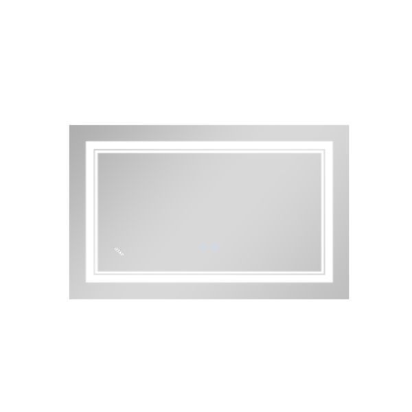 Дзеркало Qtap Cardinal 500х700 з LED-підсвічуванням Touch, з антизапотіванням, з диммером, рег темп кольору (3000-6500K) Reverse QT0478C5070 SD00052323 фото