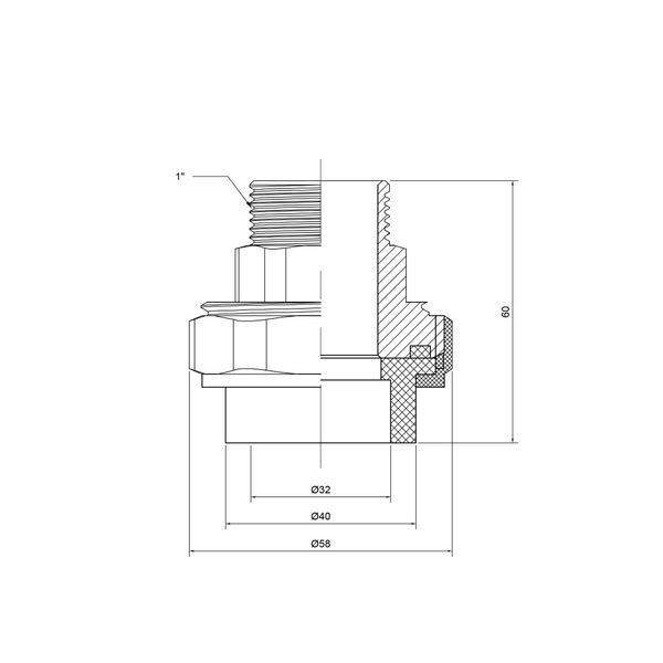 Згін "Американка" PPR Thermo Alliance 32х1" ЗР SD00029233 фото