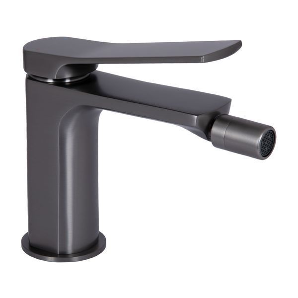 Смеситель для биде Qtap Slavonice QTSLA255GMB45923 Gunmetal Black PVD, однорычажный, латунь, 5 лет гарантии SD00052047 фото