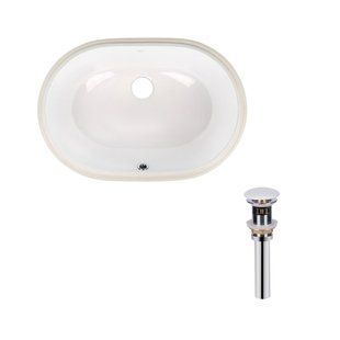 Комплект Qtap Stork: Раковина врезная овальная 560x395x195 мм White + Донный клапан PU02O SD00053418 фото