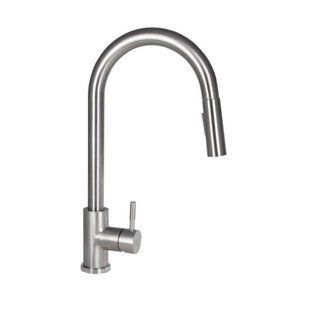 Смеситель для кухни Lidz Aria 015FL2 (k35) LDARI015FL2NKS43397 Nickel, однорычажный, поворотный излив SD00049520 фото