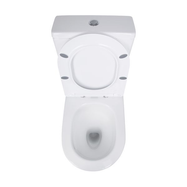 Унітаз підлоговий Qtap Jay Ultra Quiet з сидінням Soft-close 640x360x835 мм QT07222175TW Білий, з функцією Quick Release SD00053257 фото