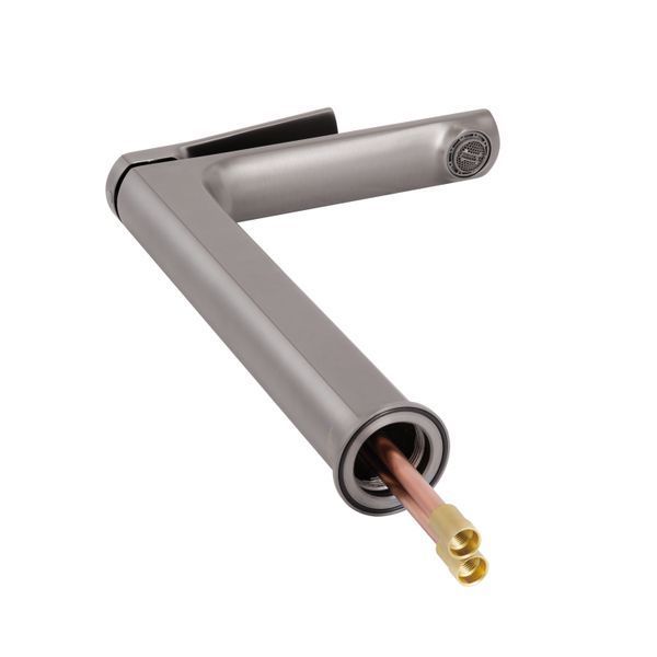 Змішувач для раковини Qtap Slavonice високий QTSLA269GMB45925 Gunmetal Black PVD, одноважільний, латунь SD00052049 фото