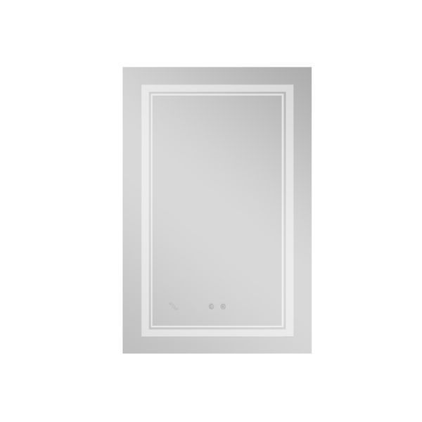 Дзеркало Qtap Cardinal 650х900 з LED-підсвічуванням Touch, з антизапітнінням, з диммером, рег. темп. кольори (3000-6500K) Reverse QT0478C6590 SD00052324 фото