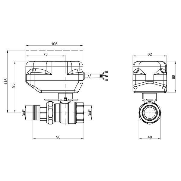 Кран кульовий зонний Icma 3/4" №341 SD00010541 фото