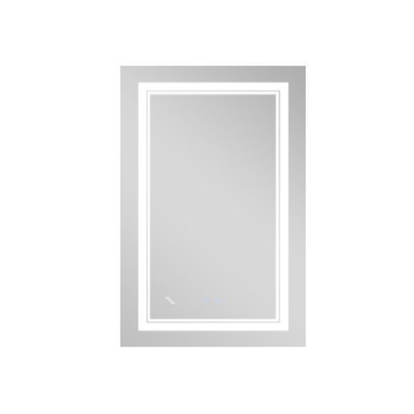 Дзеркало Qtap Cardinal 650х900 з LED-підсвічуванням Touch, з антизапітнінням, з диммером, рег. темп. кольори (3000-6500K) Reverse QT0478C6590 SD00052324 фото