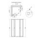 Душевая кабина Qtap Pisces BLA109-11SC5 90-105x90-105 см, стекло Clear 5 мм, квадратная, без поддона SD00045273 фото 2