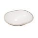 Комплект Qtap Stork: Раковина врезная овальная 560x395x195 мм White + Донный клапан PU02O SD00053418 фото 2