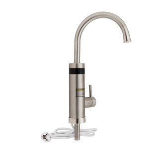 Проточний кран-водонагрівач для кухні Lidz Warm 060 LDWAR060NKS35881 Nickel, потужність 3 кВт SD00041983 фото