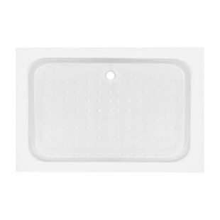 Душевой поддон KAPIELKA ST120x80х14 низкий, прямоугольный, диаметр слива 52 мм, акриловый, белый Lidz SD00051134 фото