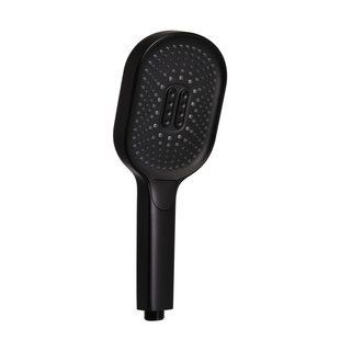 Лейка для ручного душа Qtap Rucni 140*110 мм QTRUC125BLM45961 Черный Мат, 3 режима, ABS пластик SD00052085 фото