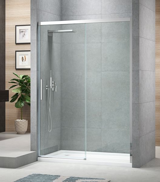 Двері в нішу Koer SR SD05, розсувні, скло 6мм, хром, 140x200 см, Easy Clean (KR5406) KR5406 фото