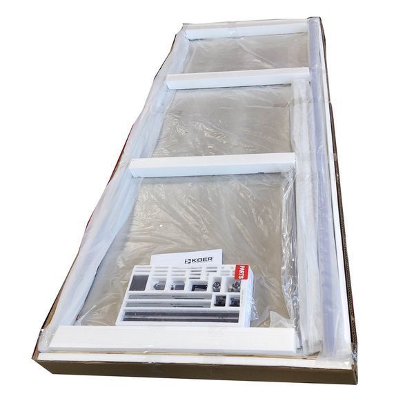 Двері в нішу Koer SR SD05, розсувні, скло 6мм, хром, 140x200 см, Easy Clean (KR5406) KR5406 фото