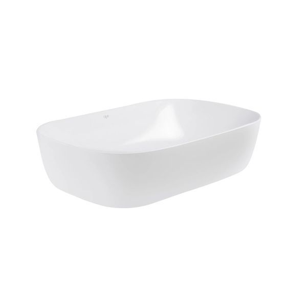 Комплект Qtap Robin: Раковина накладная прямоугольная 610x400x145 мм White + Донный клапан PU02 SD00053421 фото