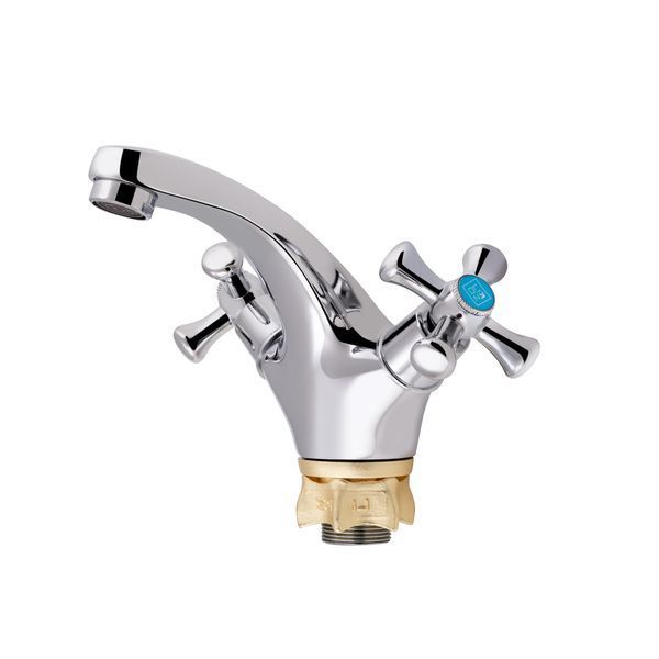 Змішувач для раковини Lidz Lamb 161F двовентильний LDLAM161FCRM35446 Chrome, глянсова поверхня, цинк SD00041550 фото