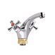 Змішувач для раковини Lidz Lamb 161F двовентильний LDLAM161FCRM35446 Chrome, глянсова поверхня, цинк SD00041550 фото 1