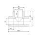 Трійник PPR Blue Ocean 25х20х25 редукційний SD00009207 фото 2