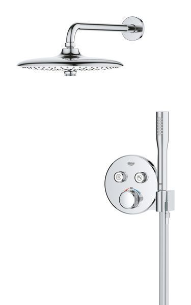 Схована душова система Grohe Euphoria 260 Grohtherm SmartControl, хром, з термостатом (34867000) 34867000 фото