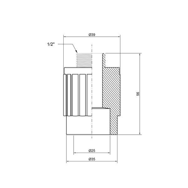 Муфта PPR Thermo Alliance 25х1/2" ЗР SD00029337 фото