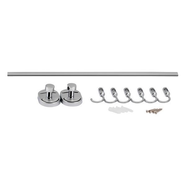 Тримач Lidz Oreo 0806 6 гачків LDORE0806CRM22177 Chrome, настінний, з можливістю пересування гачків SD00028274 фото