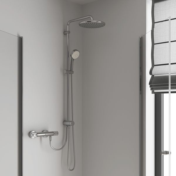 Душова система Grohe New Tempesta Cosmop з перемикачем, хром, для ванни (26675000) 26675000 фото